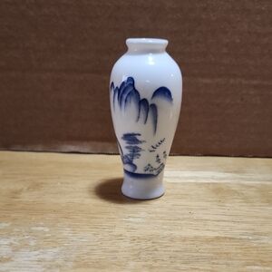 Blue and White Porcelain Miniature Vase